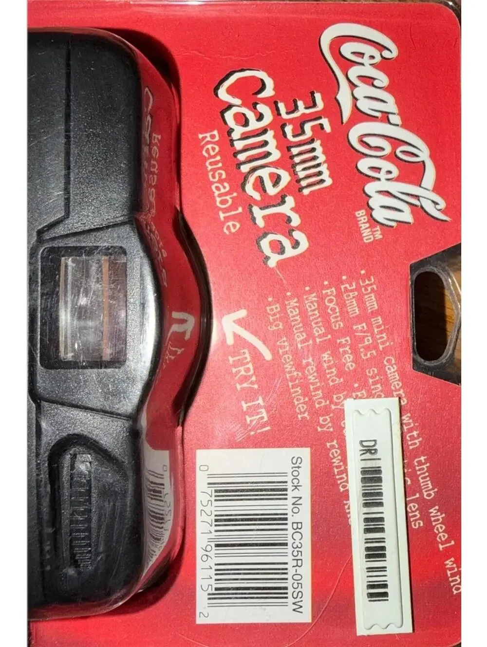 NIP Vintage Coca-Cola 35mm Reusable Camera  NEW SEALED Film Included